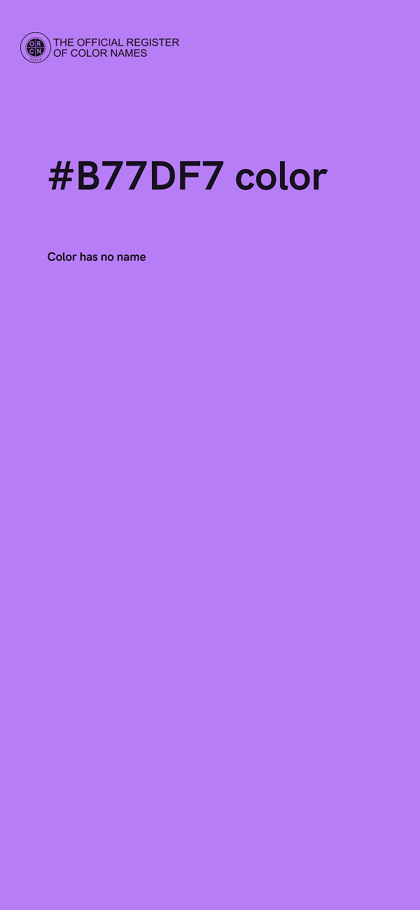 #B77DF7 color image