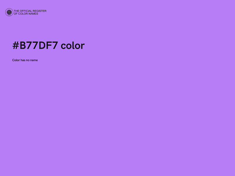 #B77DF7 color image