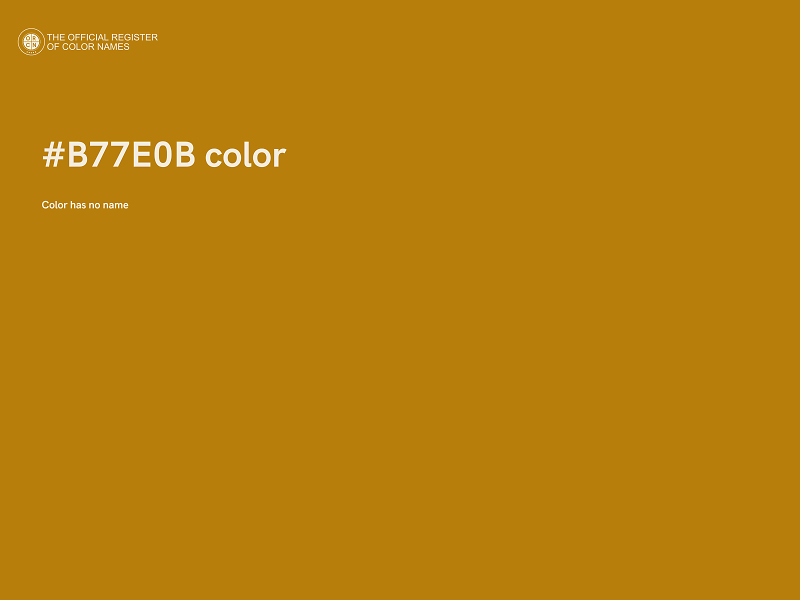 #B77E0B color image