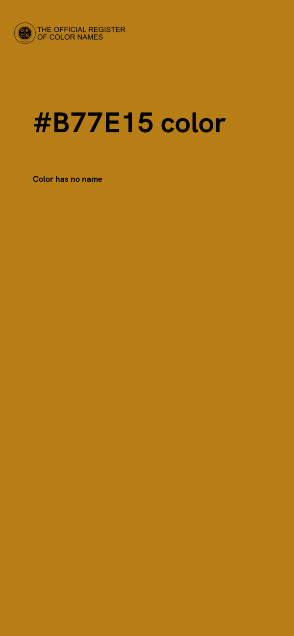 #B77E15 color image