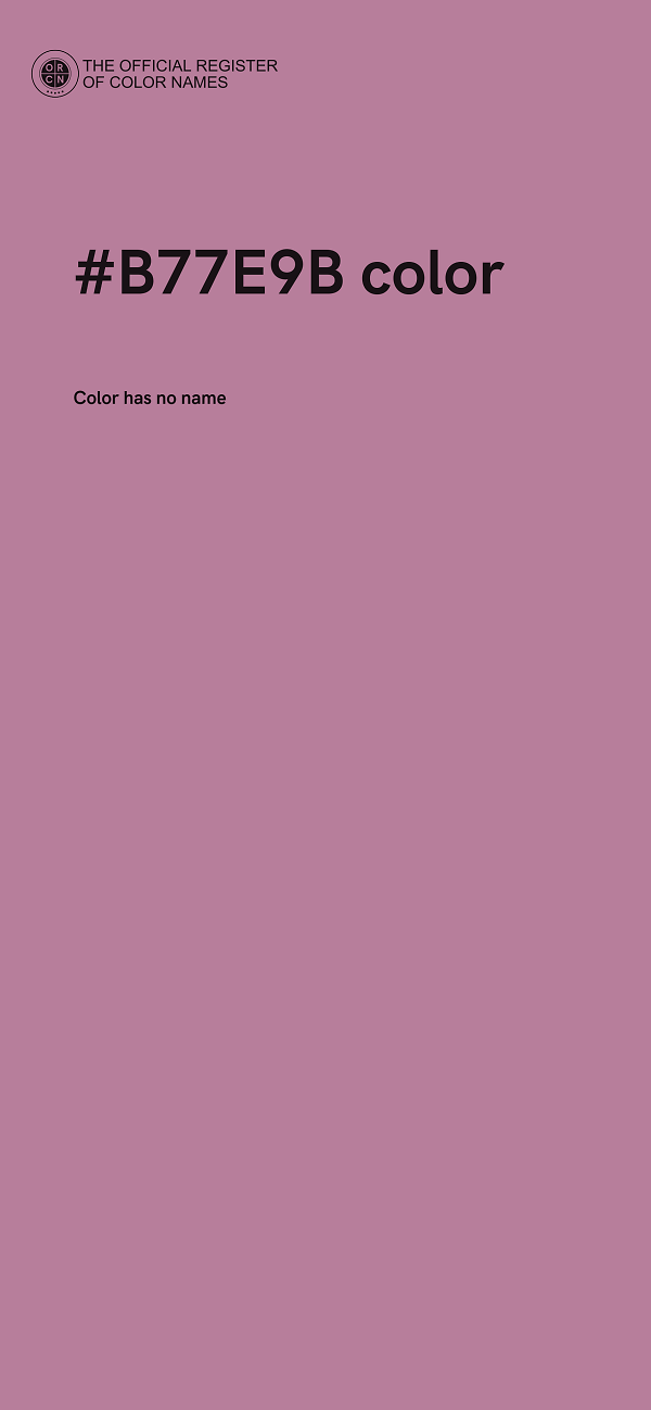 #B77E9B color image