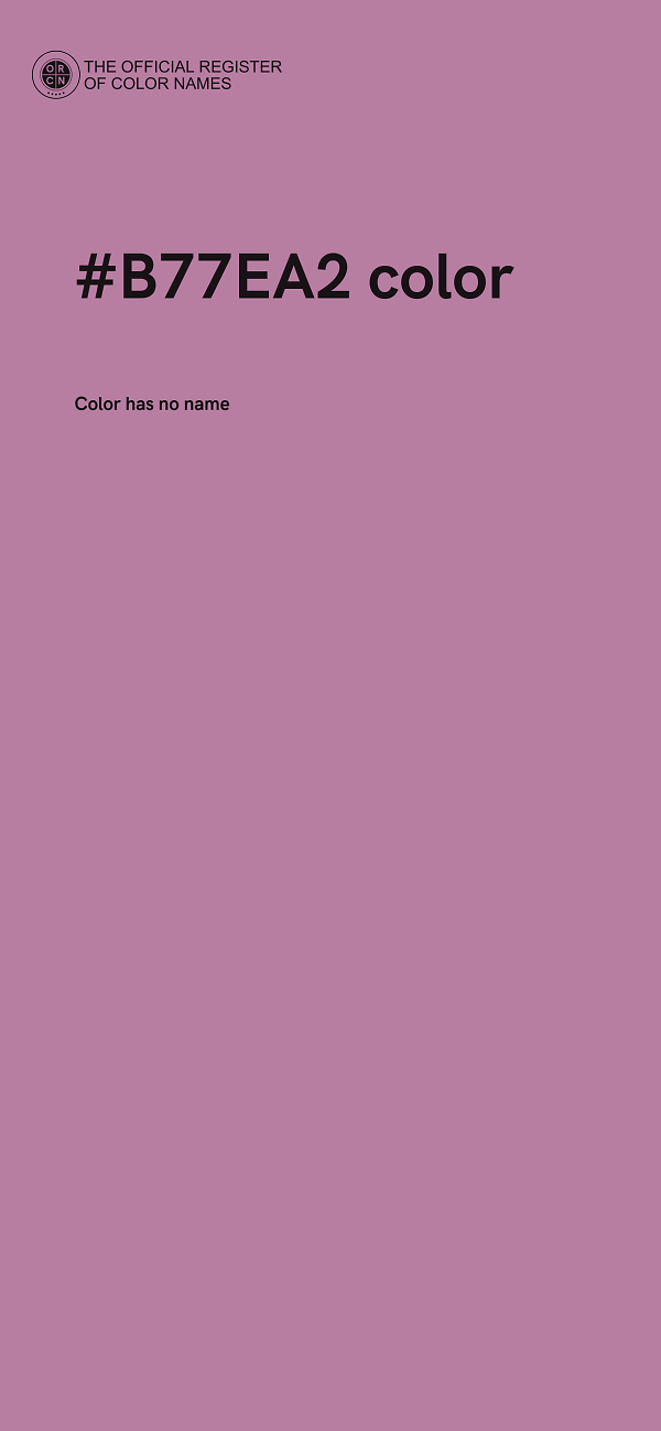 #B77EA2 color image
