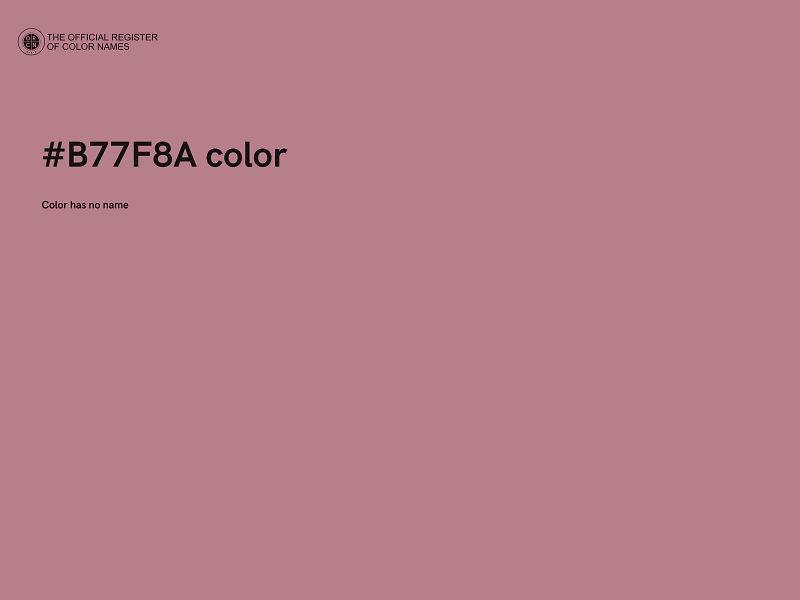 #B77F8A color image