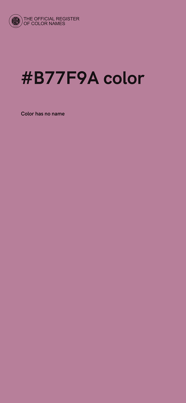 #B77F9A color image