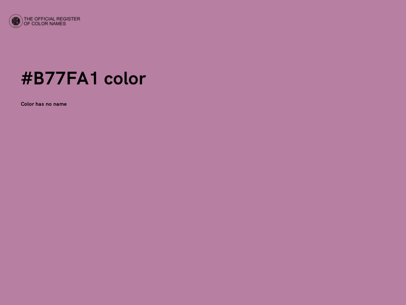 #B77FA1 color image