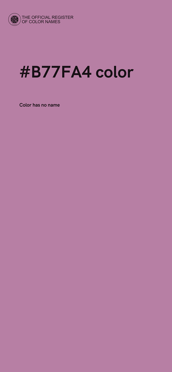 #B77FA4 color image