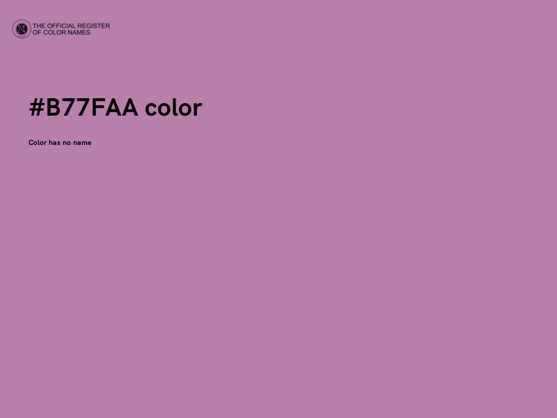 #B77FAA color image