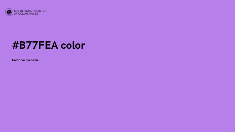#B77FEA color image