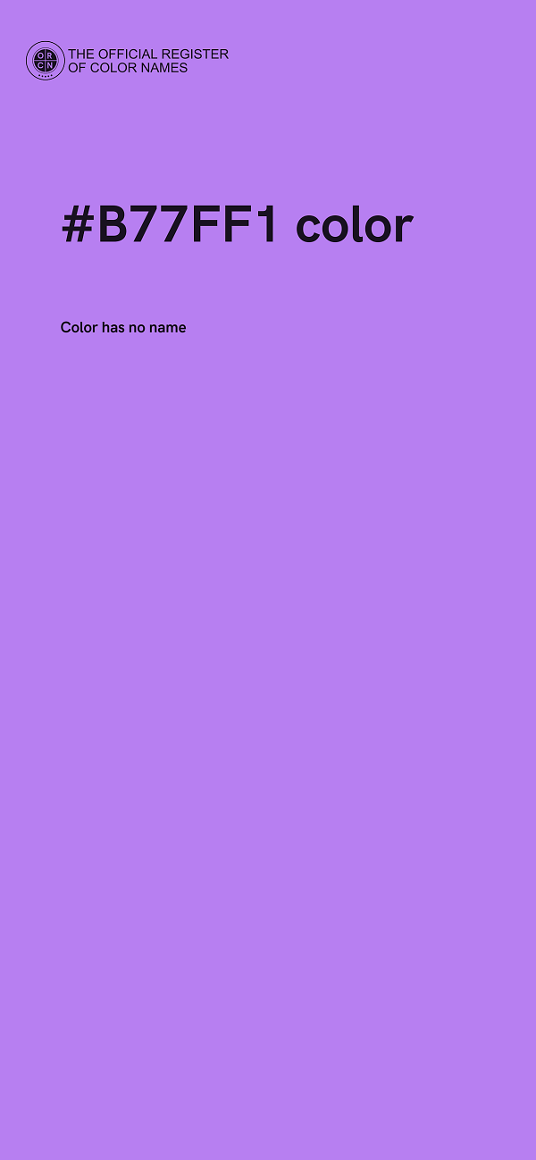 #B77FF1 color image