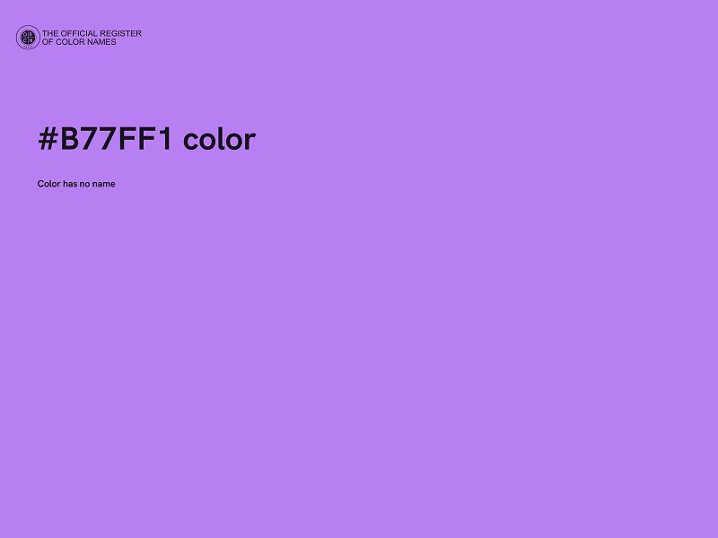 #B77FF1 color image