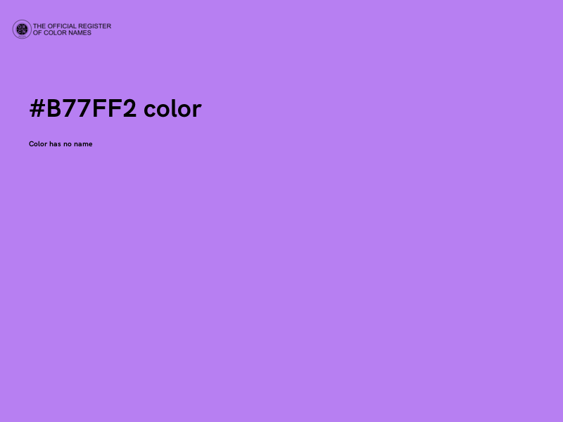 #B77FF2 color image