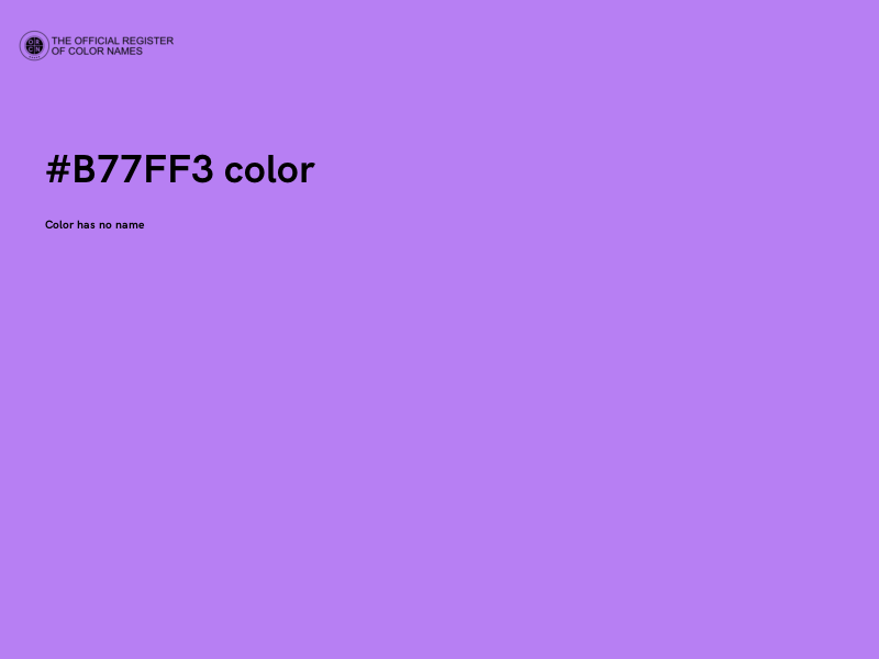 #B77FF3 color image