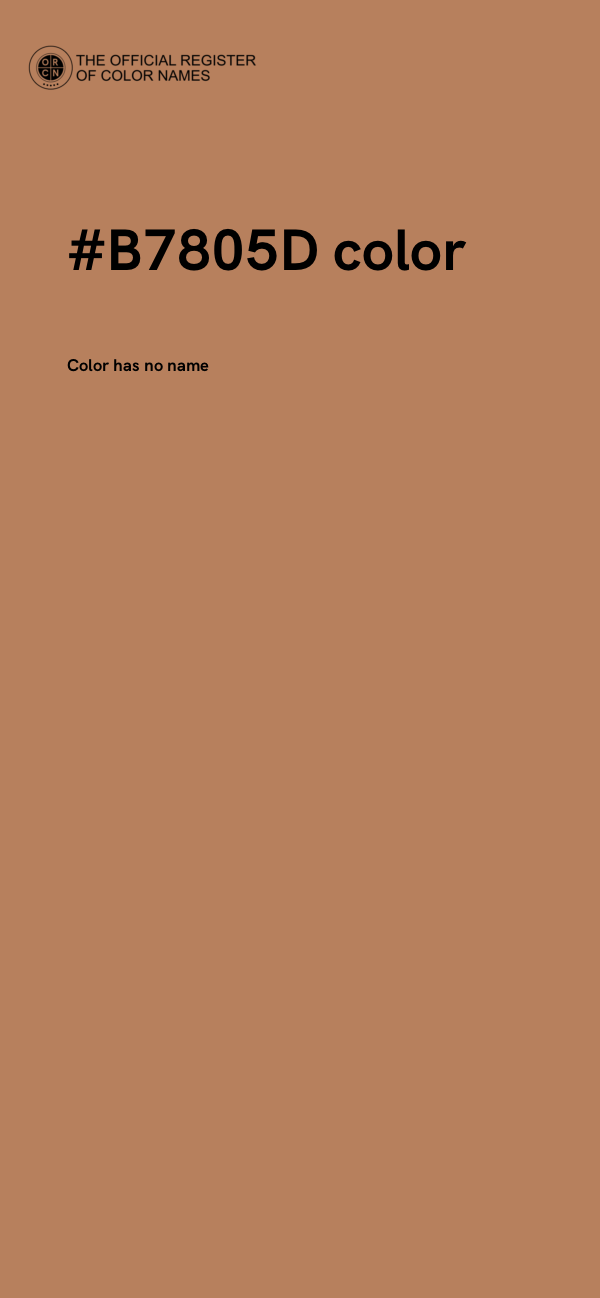 #B7805D color image