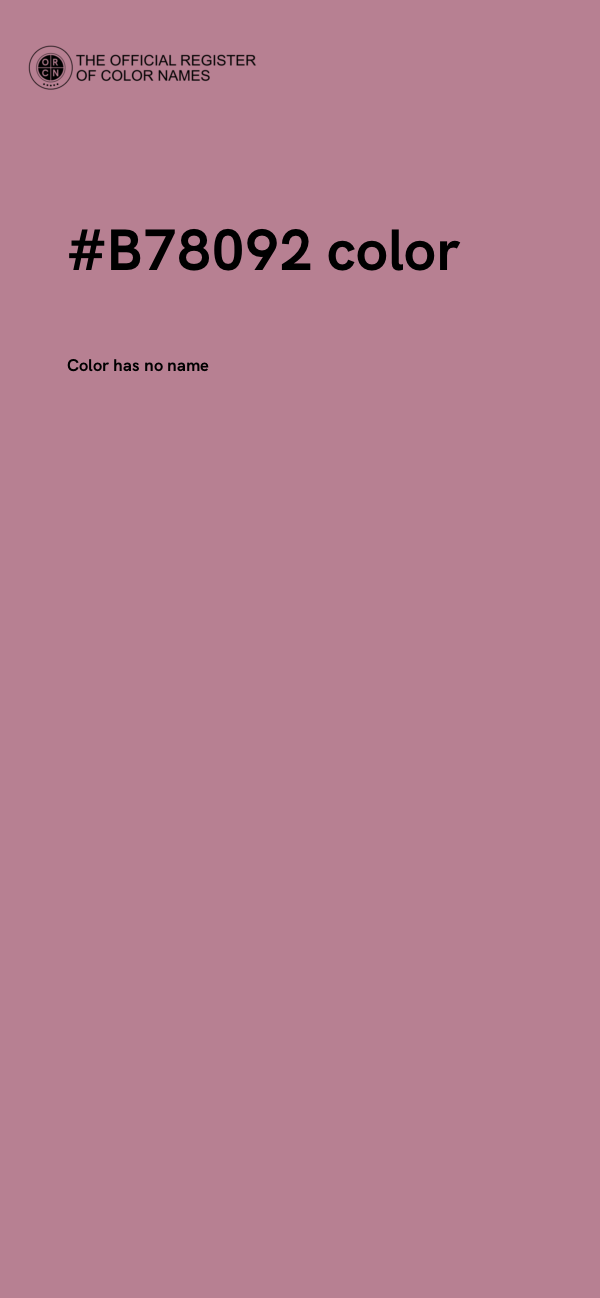 #B78092 color image