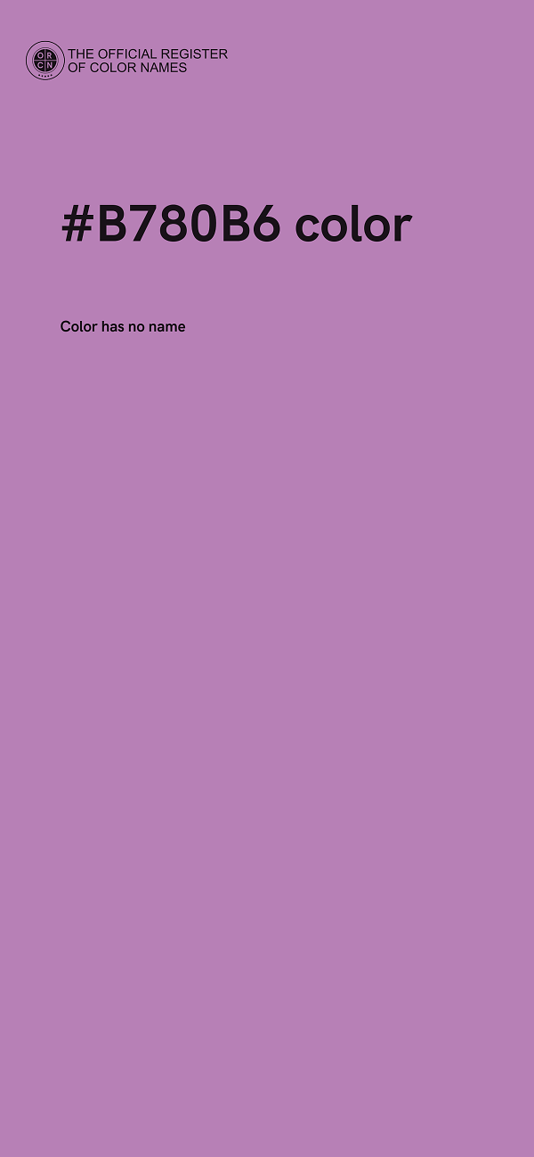 #B780B6 color image