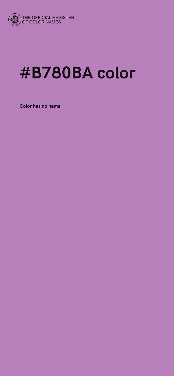 #B780BA color image