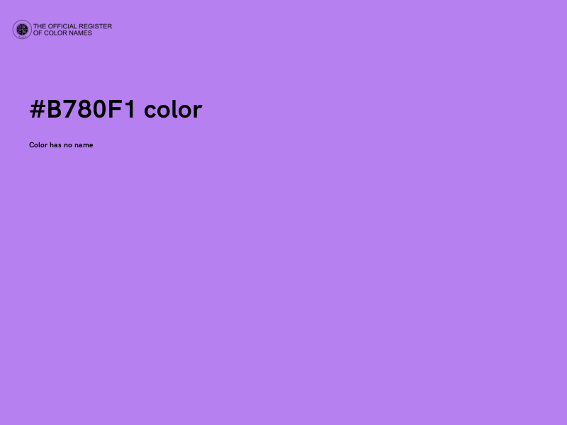 #B780F1 color image