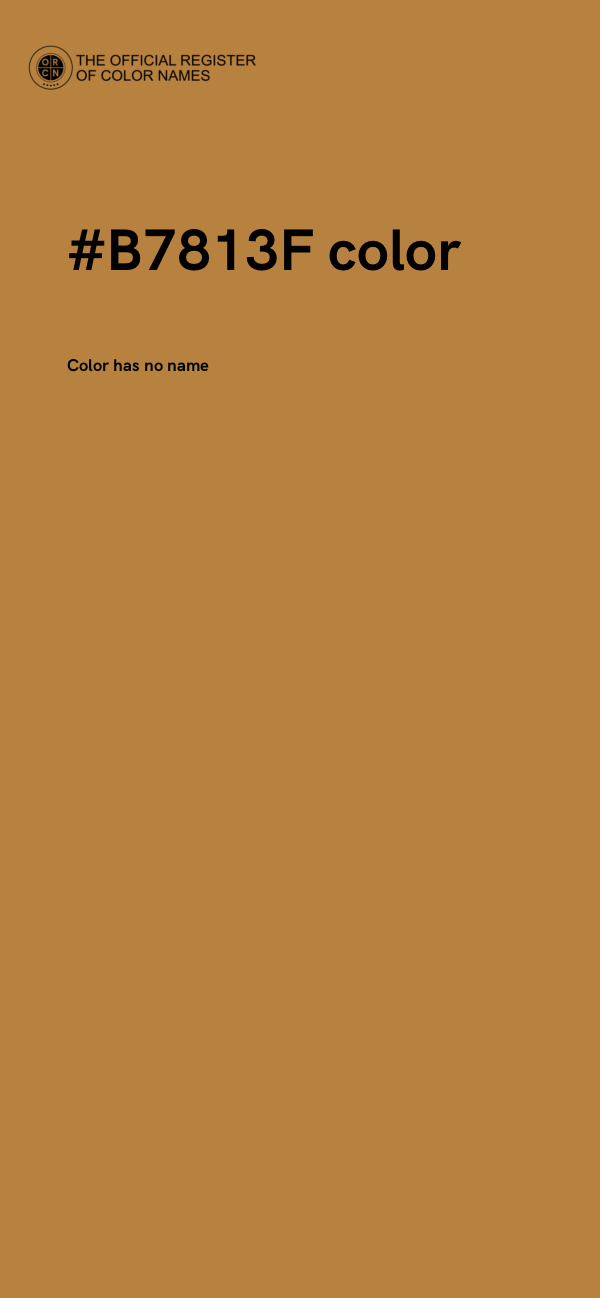 #B7813F color image