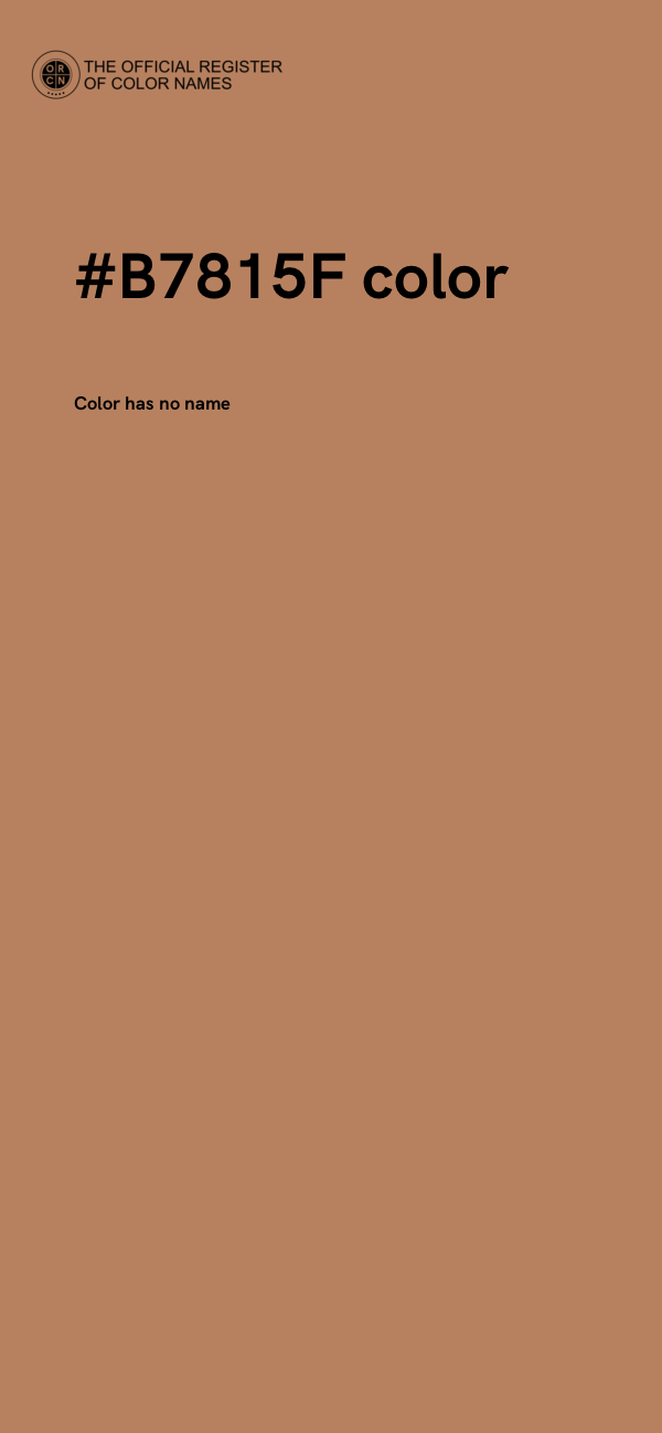 #B7815F color image