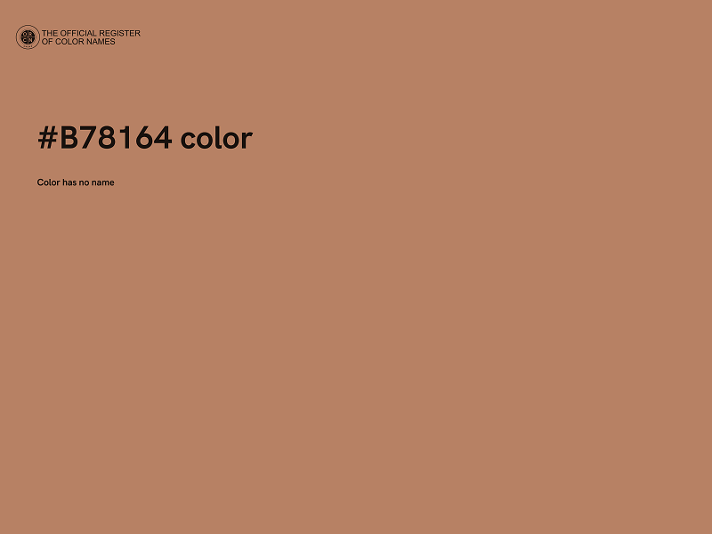 #B78164 color image