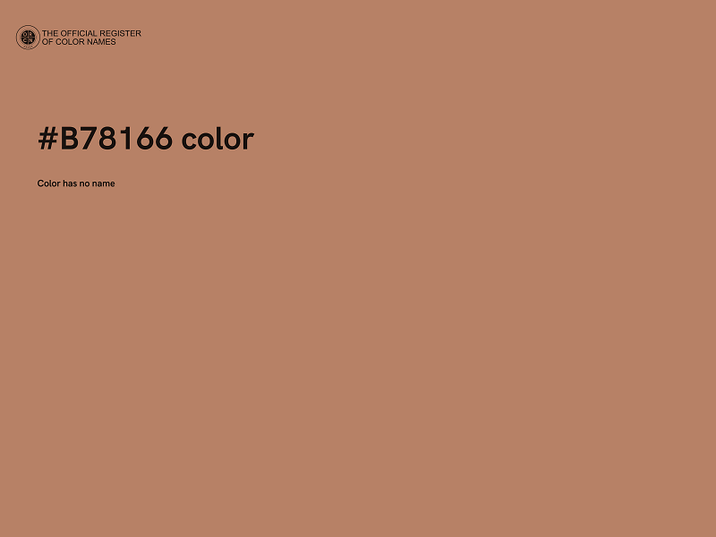 #B78166 color image