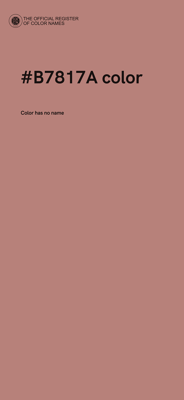#B7817A color image