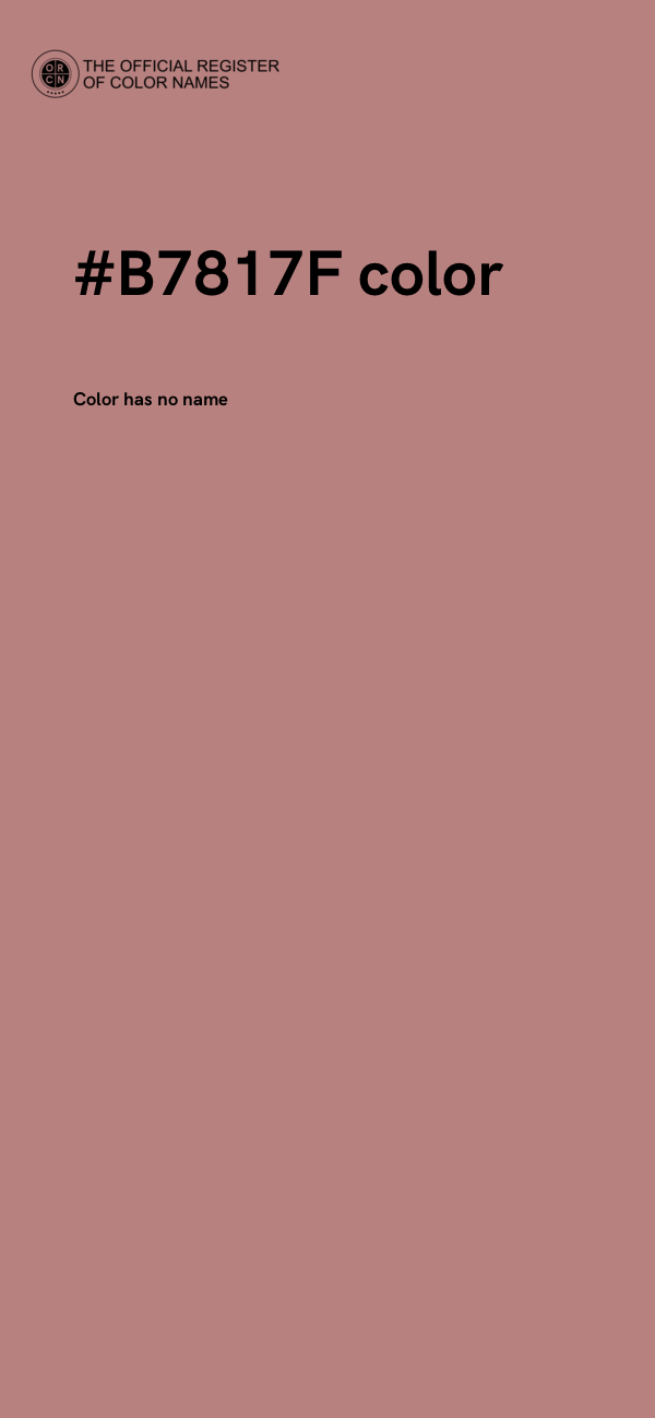 #B7817F color image