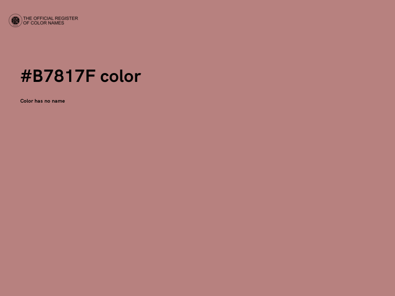 #B7817F color image