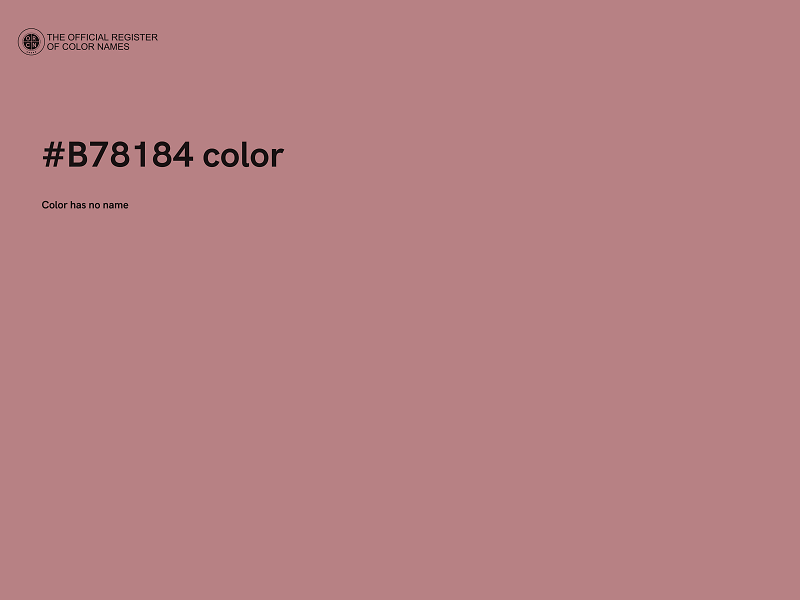 #B78184 color image