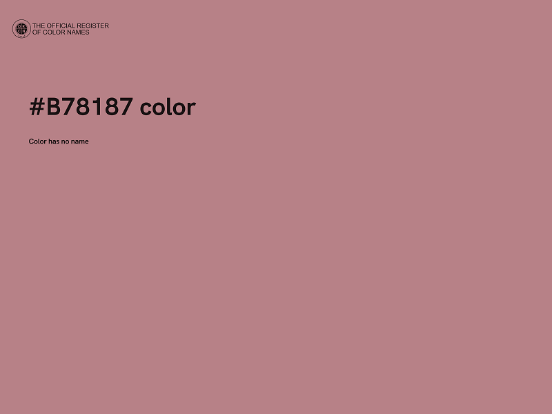 #B78187 color image