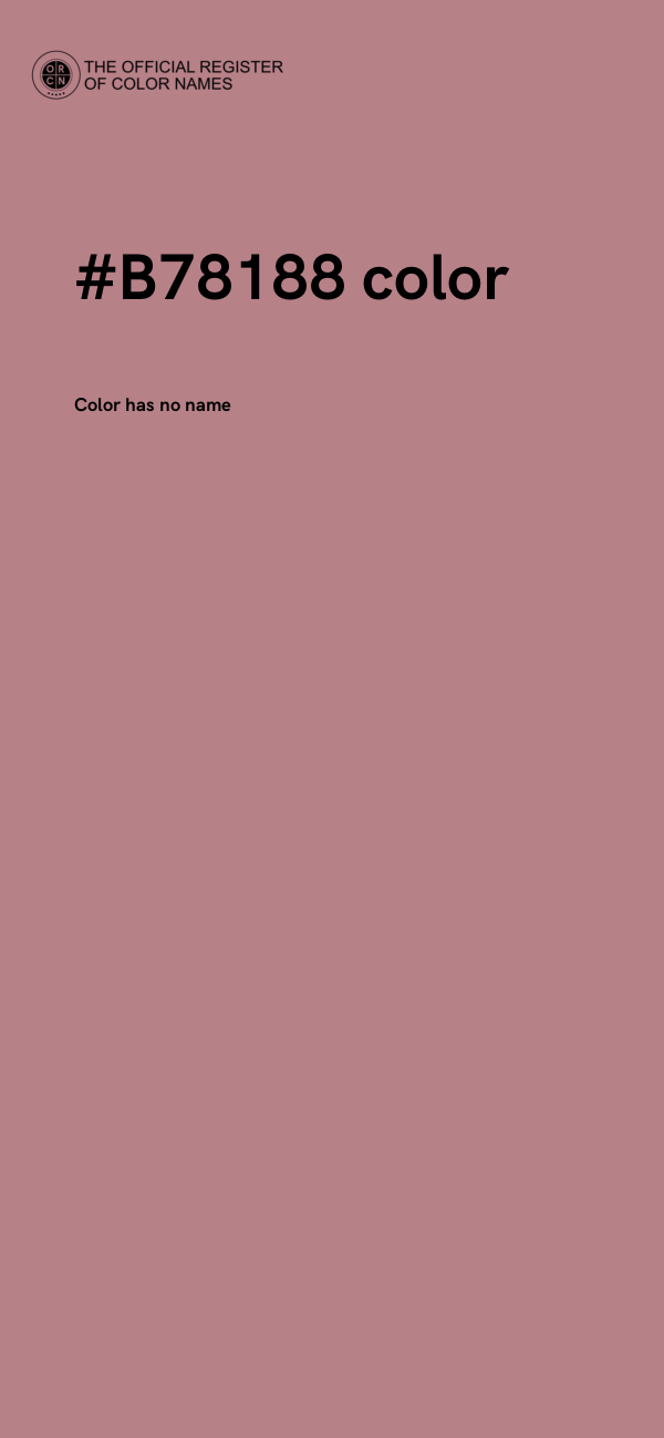 #B78188 color image