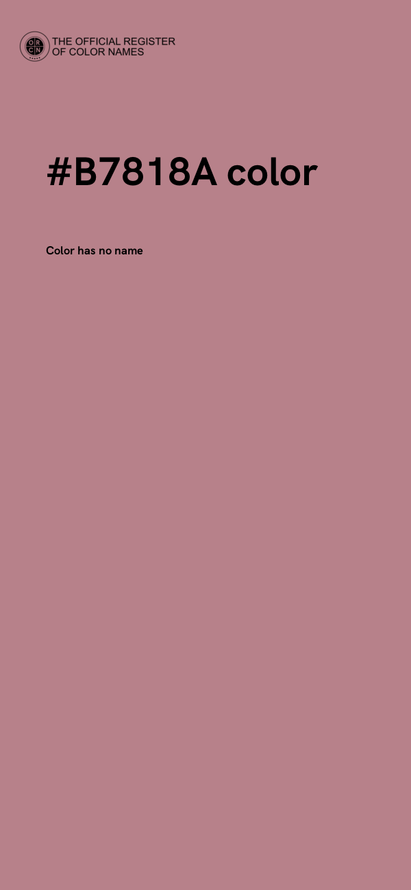 #B7818A color image