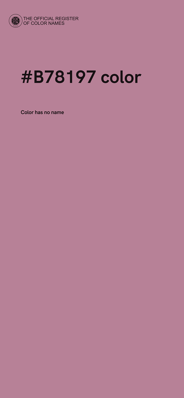 #B78197 color image
