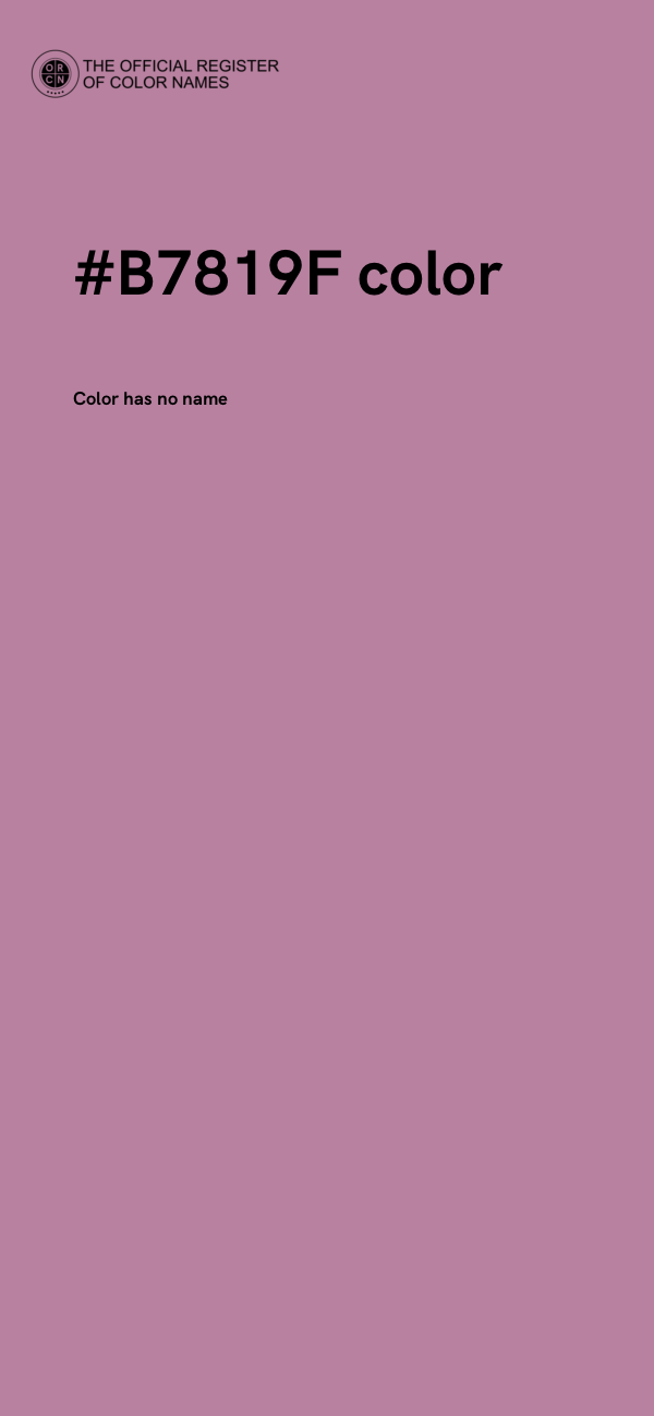 #B7819F color image