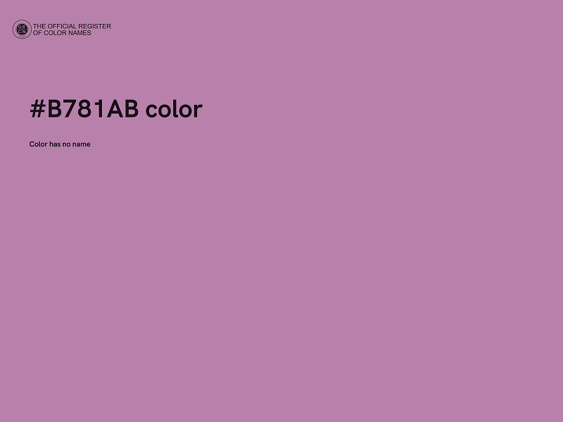 #B781AB color image