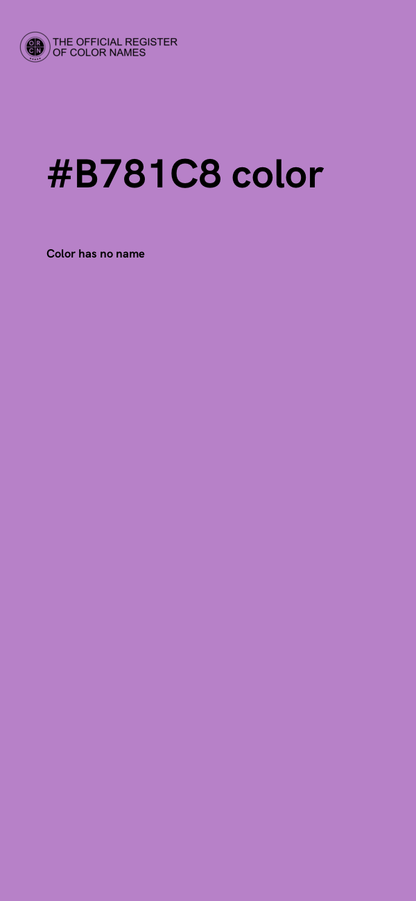 #B781C8 color image