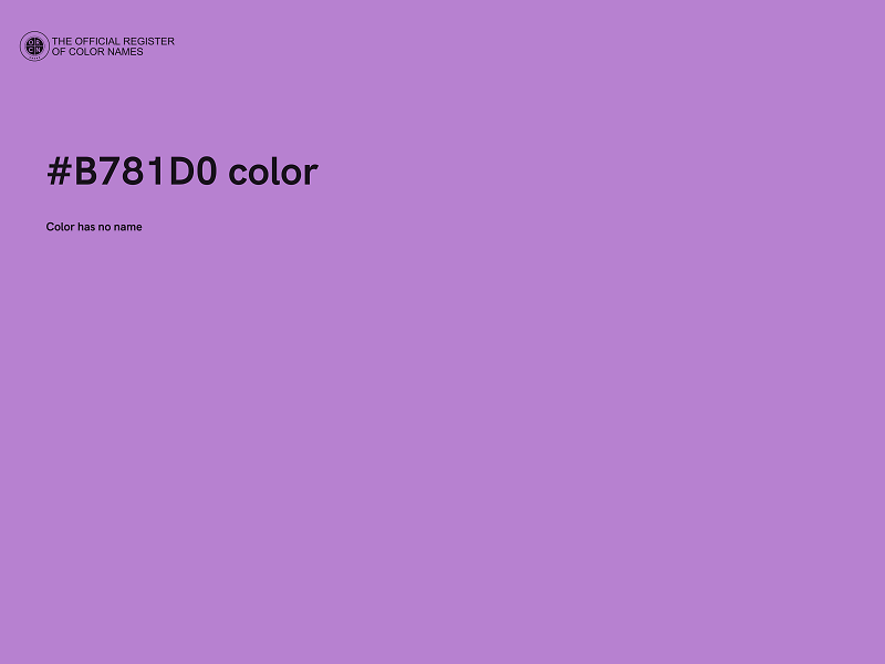 #B781D0 color image