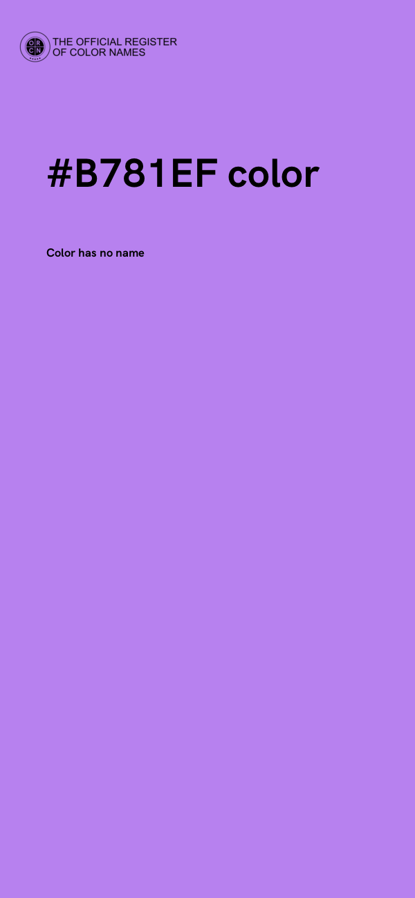 #B781EF color image