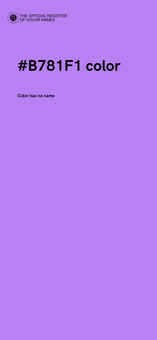 #B781F1 color image