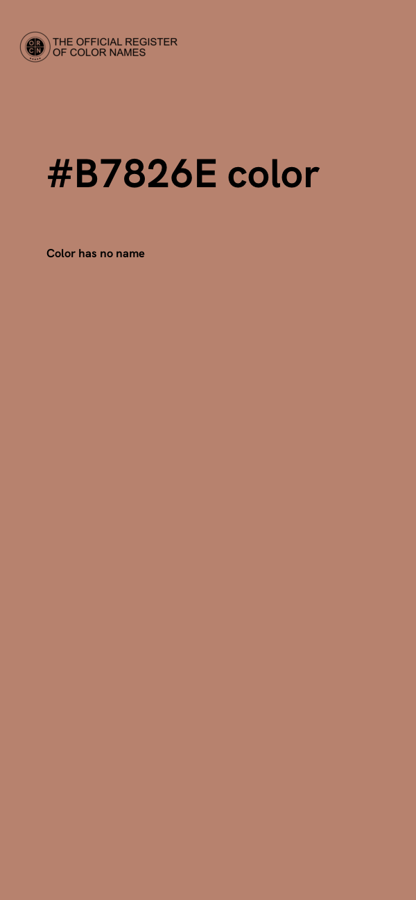 #B7826E color image