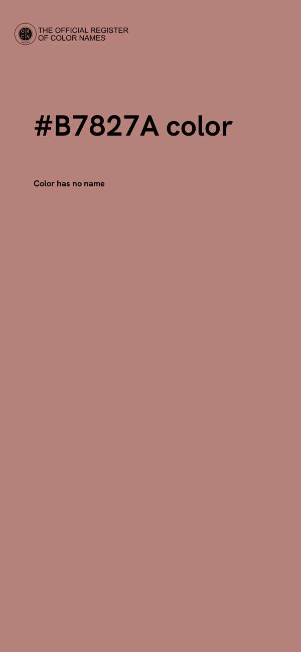 #B7827A color image