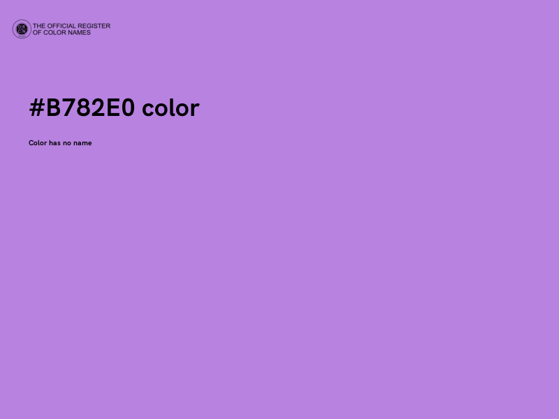 #B782E0 color image