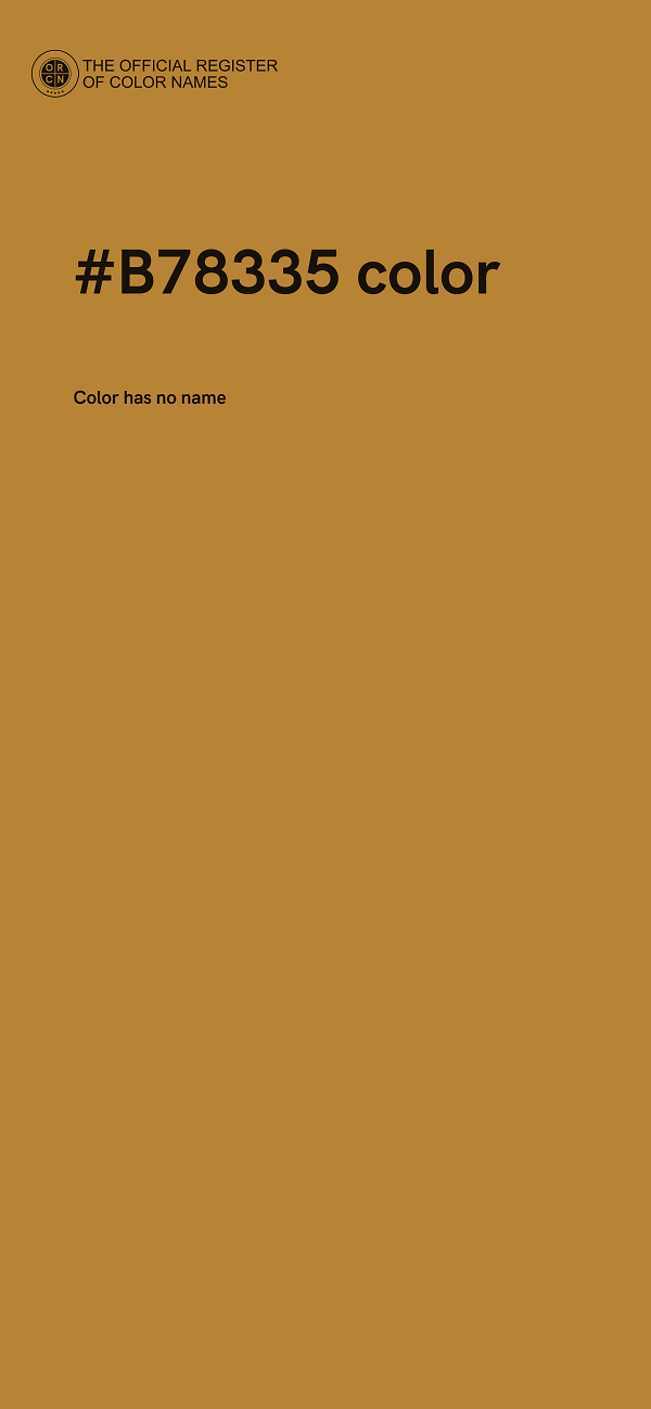#B78335 color image