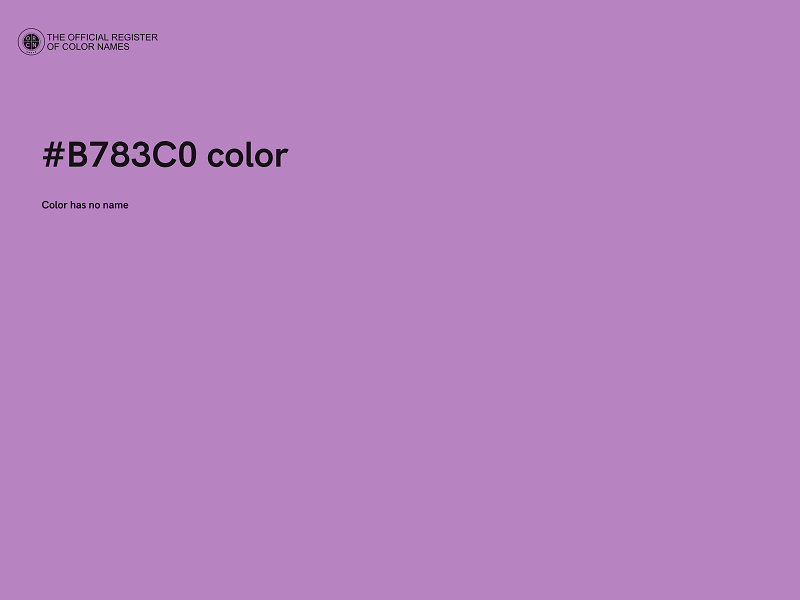 #B783C0 color image