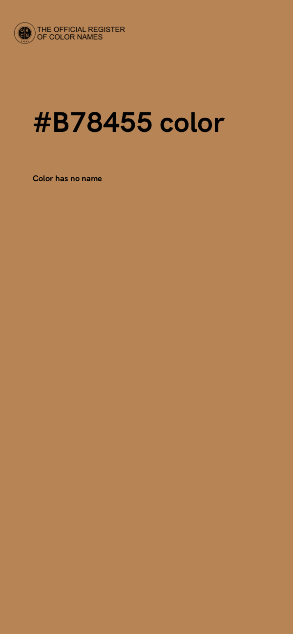 #B78455 color image