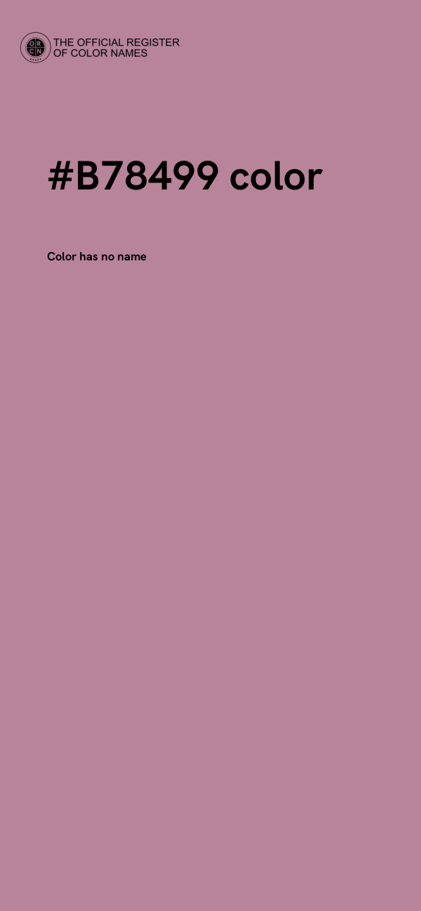 #B78499 color image