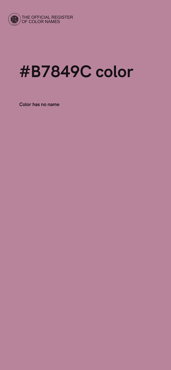 #B7849C color image