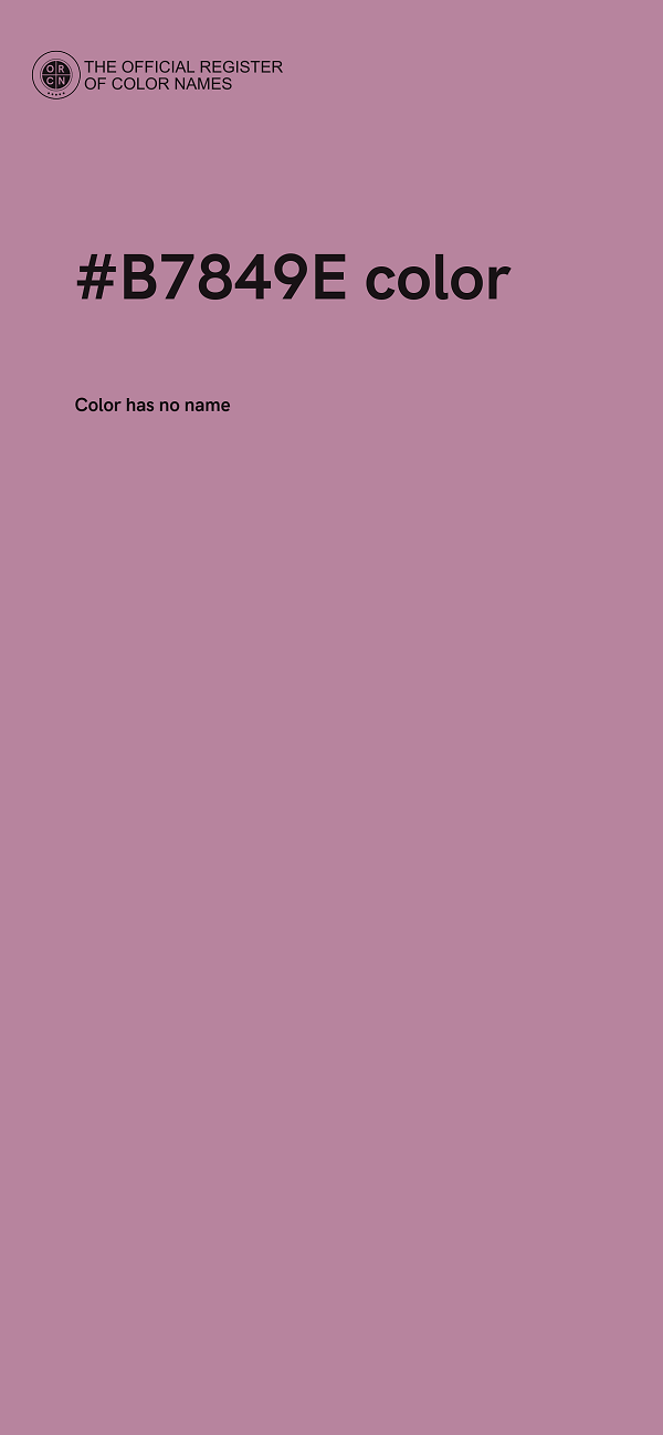 #B7849E color image