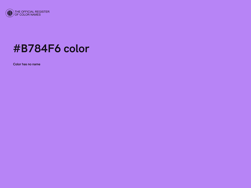 #B784F6 color image