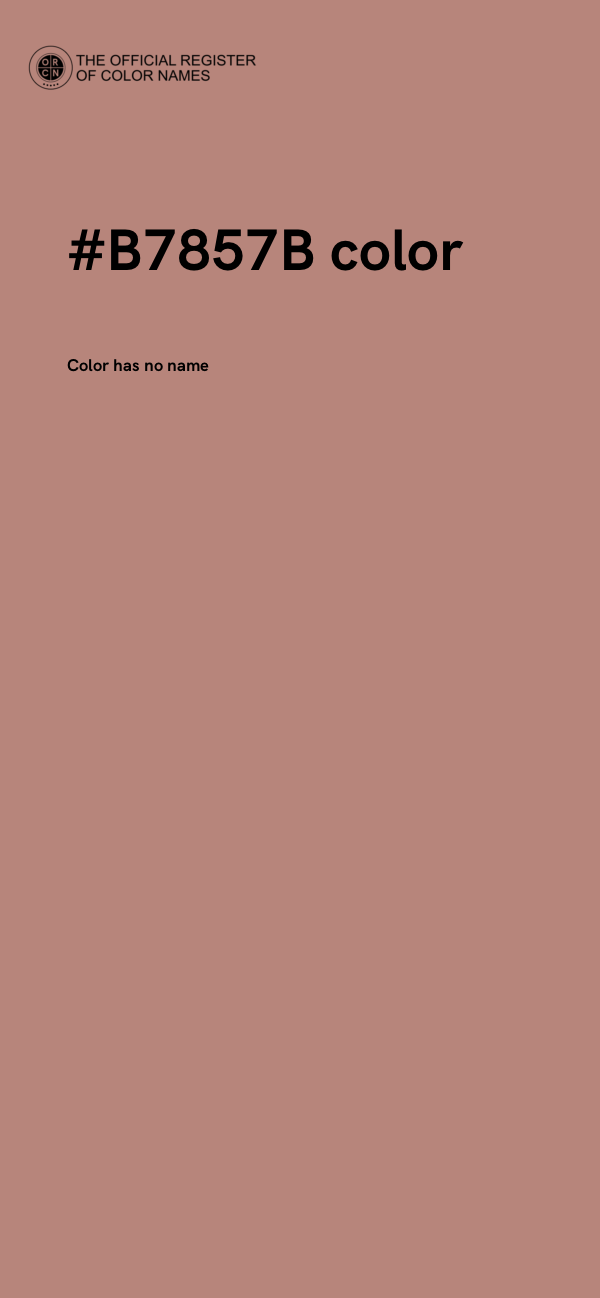 #B7857B color image